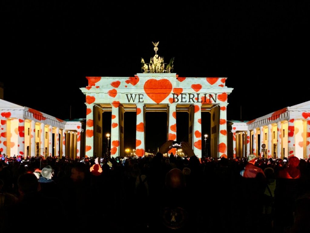 The Brandenburg Gate at the Festival of Lights